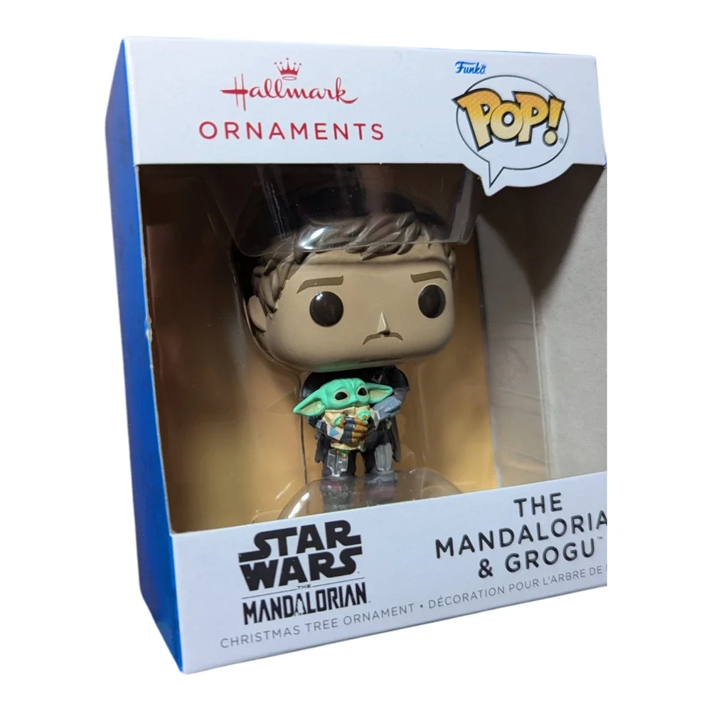 Hallmark Star Wars: The Mandalorian And Grogu Funko POP! Christmas Ornament NIB